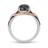 Thumbnail Image 4 of Previously Owned - Enchanted Disney Villains Maleficent Black Quartz and 1/6 CT. T.W. Diamond Ring