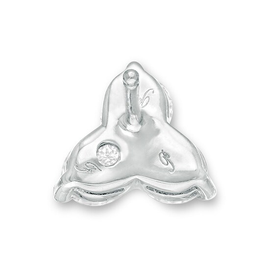 Previously Owned - 1/2 CT. T.w. Diamond Past Present FutureÂ® Stud Earrings in 10K White Gold