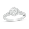 Thumbnail Image 1 of Previously Owned - Marilyn Monroe™ Collection 3/4 CT. T.W. Diamond Hexagonal Frame Engagement Ring in 14K White Gold