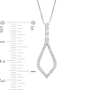 Thumbnail Image 2 of Previously Owned - Marilyn Monroe™ Collection 1/5 CT. T.W. Diamond Teardrop Pendant in 10K White Gold