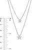 Thumbnail Image 2 of Previously Owned - Marilyn Monroe™ Collection 1/5 CT. T.W. Diamond Double Strand Star Necklace in Sterling Silver