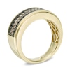 Thumbnail Image 2 of Previously Owned - Men's 1 CT. T.W. Brown and Black Diamond Four Row Band in 10K Gold