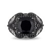 Thumbnail Image 3 of Previously Owned - Enchanted Disney Villains Maleficent Onyx and 1/2 CT. T.W. Black Diamond Ring