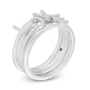 Thumbnail Image 2 of Previously Owned - Vera Wang Love Collection 1/10 CT. T.W. Diamond "LOVE" Stackable Band Set in Sterling Silver