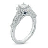 Thumbnail Image 2 of Previously Owned - Vera Wang Love Collection 1 CT. T.W. Princess-Cut Diamond Frame Engagement Ring in 14K White Gold