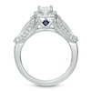 Thumbnail Image 3 of Previously Owned - Vera Wang Love Collection 1 CT. T.W. Princess-Cut Diamond Frame Engagement Ring in 14K White Gold