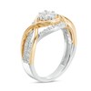 Thumbnail Image 2 of Previously Owned - 5/8 CT. T.W. Composite Diamond Twist Ring in 10K Two-Tone Gold