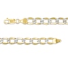 Thumbnail Image 2 of Previously Owned - Made in Italy 150 Gauge Diamond-Cut Curb Chain Bracelet in 10K Two-Tone Gold - 8.5"