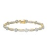Thumbnail Image 1 of Previously Owned - 3 CT. T.W. Composite Diamond Link Bracelet in 10K Gold - 7.25"