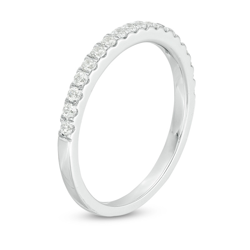 Main Image 3 of Previously Owned - 1/3 CT. T.W. Diamond Wedding Band in 10K White Gold