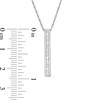 Thumbnail Image 3 of Previously Owned - 1/6 CT. T.W. Baguette Diamond Vertical Bar Pendant in 10K White Gold