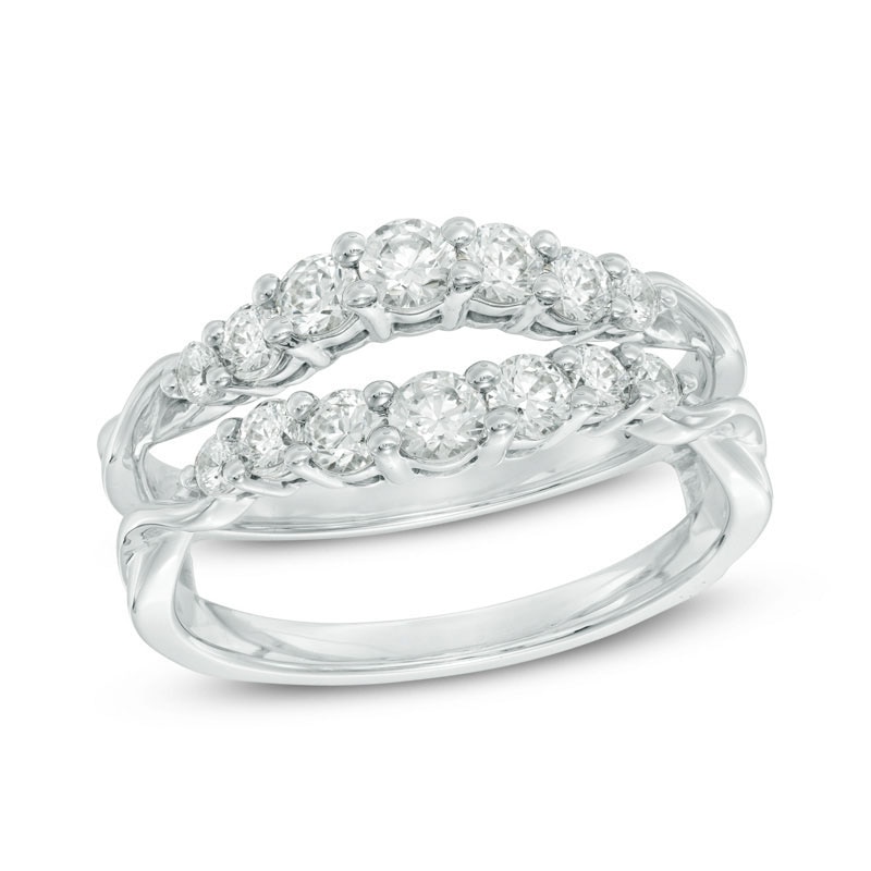 Main Image 1 of Previously Owned - Celebration Ideal 7/8 CT. T.W. Diamond Solitaire Enhancer in 14K White Gold (I/I1)