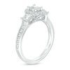 Thumbnail Image 2 of Previously Owned - 1 CT. T.W. Emerald-Cut Diamond Frame Past Present Future® Engagement Ring in 14K White Gold