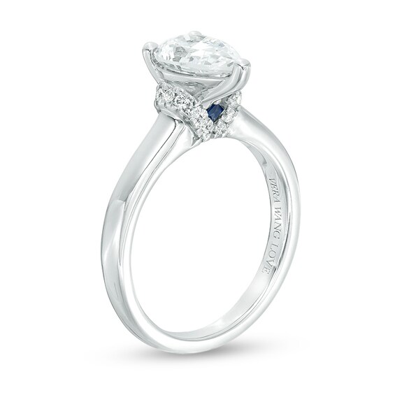 Previously Owned - Vera Wang Love Collection 1-1/8 CT. T.w. Pear-Shaped Diamond Engagement Ring in 14K White Gold