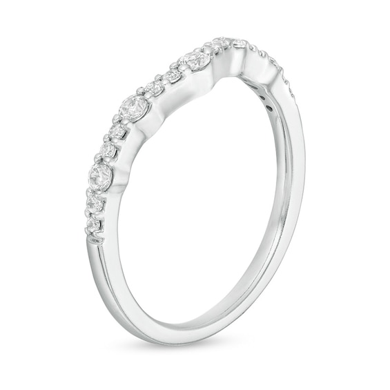 Previously Owned - 1/3 CT. T.w. Diamond Contour Anniversary Band in 14K White Gold
