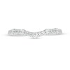 Thumbnail Image 4 of Previously Owned - 1/3 CT. T.W. Diamond Contour Anniversary Band in 14K White Gold