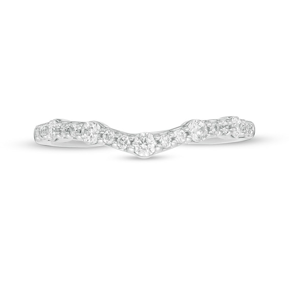 Previously Owned - 1/3 CT. T.w. Diamond Contour Anniversary Band in 14K White Gold