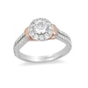 Thumbnail Image 1 of Previously Owned - Enchanted Disney Cinderella 1 CT. T.W. Diamond Frame Collar Engagement Ring in 14K Two-Tone Gold