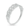 Thumbnail Image 3 of Previously Owned - 1/15 CT. T.W. Diamond Scallop Vintage-Style Anniversary Ring in 10K White Gold