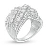 Thumbnail Image 2 of Previously Owned - 3 CT. T.W. Diamond Bypass Multi-Row Ring in 10K White Gold