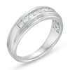 Thumbnail Image 1 of Previously Owned - Men's 1/2 CT. T.W. Diamond Wedding Band in 10K White Gold