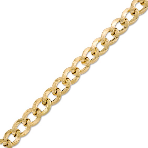 Previously Owned - Made in Italy 070 Gauge Curb Chain Bracelet in Hollow 14K Gold - 7.5"