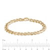 Thumbnail Image 3 of Previously Owned - Made in Italy 070 Gauge Curb Chain Bracelet in Hollow 14K Gold - 7.5"