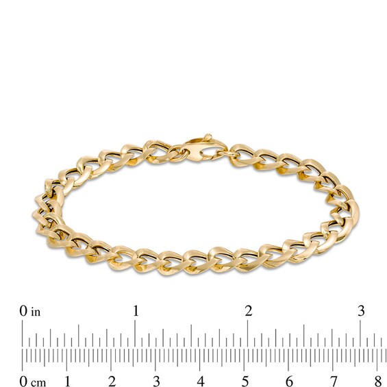 Previously Owned - Made in Italy 070 Gauge Curb Chain Bracelet in Hollow 14K Gold - 7.5"