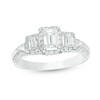 Thumbnail Image 1 of Previously Owned - 1-5/8 CT. T.W. Emerald-Cut Diamond Past Present Future® Engagement Ring in 14K White Gold (I/SI2)