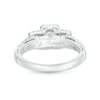 Thumbnail Image 4 of Previously Owned - 1-5/8 CT. T.W. Emerald-Cut Diamond Past Present Future® Engagement Ring in 14K White Gold (I/SI2)