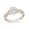 Thumbnail Image 1 of Previously Owned - Enchanted Disney Rapunzel 3/4 CT. T.W. Pear-Shaped Diamond Engagement Ring in 14K Two-Tone Gold