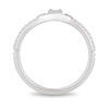 Thumbnail Image 3 of Previously Owned - Enchanted Disney Cinderella 1/10 CT. T.W. Diamond Carriage Contour Wedding Band in 14K White Gold