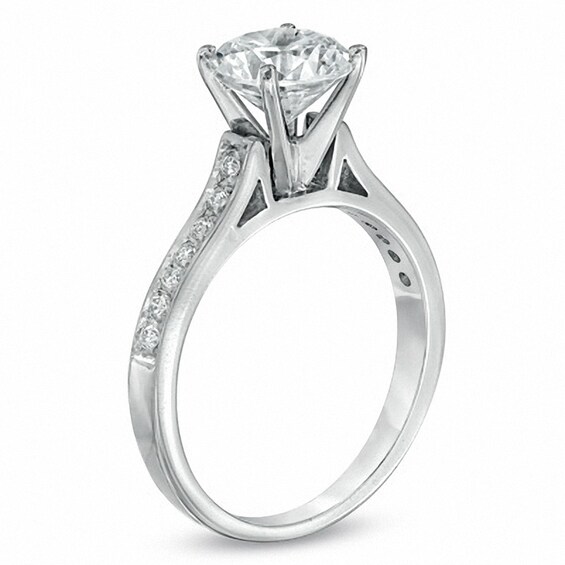 Previously Owned - 1/8 CT. T.w. Diamond Semi-Mount in Platinum (H/Si1)