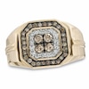 Thumbnail Image 1 of Previously Owned - Men's 3/4 CT. T.W. Enhanced Champagne and White Diamond Ring in 10K Gold