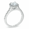 Thumbnail Image 2 of Previously Owned - 2 CT. T.W. Cushion-Cut Diamond Frame Engagement Ring in Platinum (H/SI2)
