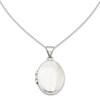 Thumbnail Image 1 of Previously Owned - Oval Polished Locket in 14K White Gold