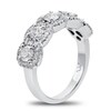Thumbnail Image 2 of Previously Owned - 1-1/4  CT. T.W. Composite Diamond Five Stone Anniversary Band in 18K White Gold (H/SI1)