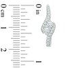 Thumbnail Image 2 of Previously Owned - Ever Us® 5/8 CT. T.W. Two-Stone Diamond Bypass Hoop Earrings in 14K White Gold