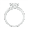 Thumbnail Image 3 of Previously Owned - Ever Us® 5/8 CT. T.W. Two-Stone Diamond Bypass Ring in 14K White Gold