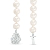 Thumbnail Image 2 of Previously Owned-Vera Wang Love Collection 6.5-7.0mm Freshwater Cultured Pearl  1/15 CT. T.W. Diamond Bracelet