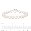 Thumbnail Image 3 of Previously Owned-Vera Wang Love Collection 6.5-7.0mm Freshwater Cultured Pearl  1/15 CT. T.W. Diamond Bracelet