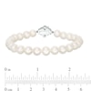 Thumbnail Image 2 of Previously Owned - Vera Wang Love Collection 6.5-7.0mm Cultured Freshwater Pearl  1/15 CT. T.W. Diamond Bracelet