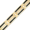 Thumbnail Image 1 of Previously Owned - 1-1/3 CT. T.W. Diamond Link Bracelet in 10K Gold with Black Rhodium - 8.5"