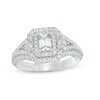 Thumbnail Image 1 of Previously Owned - Vera Wang Love Collection 1-1/3 CT. T.W. Emerald-Cut Diamond Engagement Ring in 14K White Gold