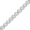 Thumbnail Image 1 of Previously Owned - 1/4 CT. T.W. Diamond "S" Tennis Bracelet in Sterling Silver - 7.25"