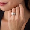Thumbnail Image 3 of Previously Owned - 1/2 CT. T.W. Diamond Contour Solitaire Enhancer in 14K White Gold