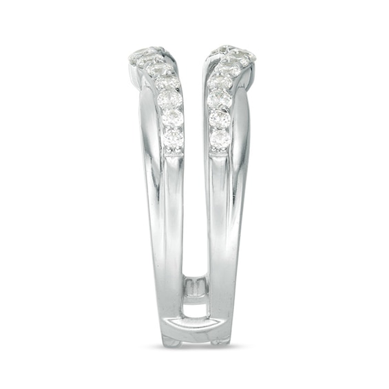 Previously Owned - 1/2 CT. T.w. Diamond Contour Solitaire Enhancer in 14K White Gold