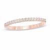 Thumbnail Image 1 of Previously Owned - 1/6 CT. T.W. Diamond Wedding Band in 14K Rose Gold