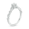 Thumbnail Image 3 of Previously Owned - 1/3 CT. T.W. Diamond Alternating Shaped Shank Vintage-Style Engagement Ring in 14K White Gold