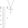 Thumbnail Image 2 of Previously Owned - 1/10 CT. T.W. Diamond Gothic-Style Cross Pendant in 10K White Gold